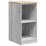 Vidaxl garagekast 40x51x85 cm massief grenenhout grijs sonoma
