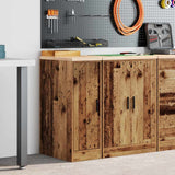Vidaxl garagekast 30x51x85 cm massief grenenhout oud hout