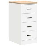 Vidaxl garagekast 40x51x85 cm massief grenenhout wit