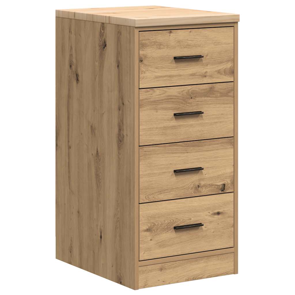 Vidaxl garagekast 40x51x85 cm massief grenenhout artisan eikenkleurig