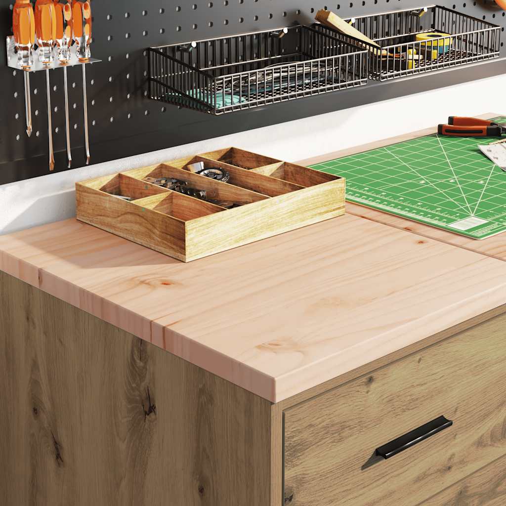 Vidaxl garagekast 40x51x85 cm massief grenenhout artisan eikenkleurig