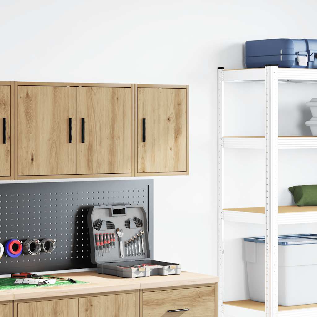 Vidaxl garage wandkast bewerkt hout ambachtelijk eiken