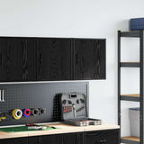Vidaxl garagewandkasten 2 st spaanplaat zwart