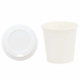 Vidaxl papieren koffiekopjes met deksel 1000 st 4oz 100 ml