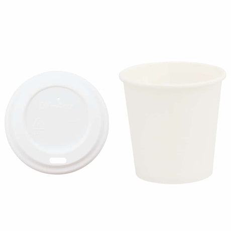 Vidaxl papieren koffiekopjes met deksel 1000 st 4oz 100 ml