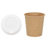Vidaxl papieren koffiekopjes met deksel 1000 st 4oz 100 ml