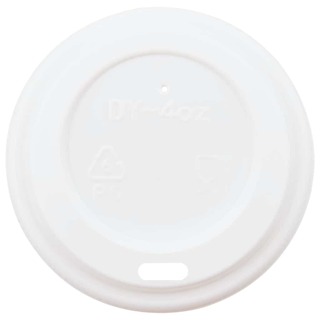 Vidaxl papieren koffiekopjes met deksel 1000 st 4oz 100 ml