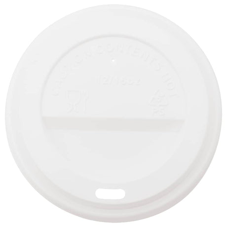 Vidaxl papieren koffiekopjes met deksel 1000 st 12oz 300 ml