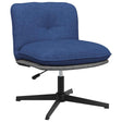 Vidaxl kantoorstoel draaibaar stof blauw