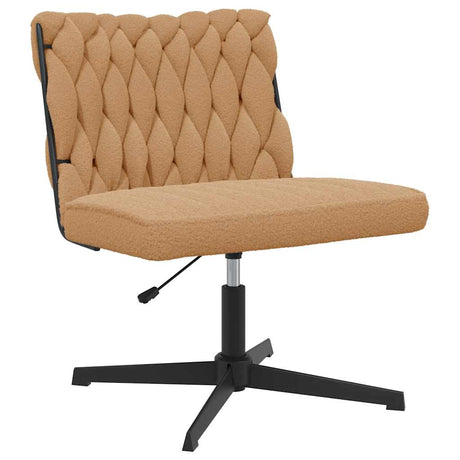 Vidaxl bureaustoel beige wolachtige stof
