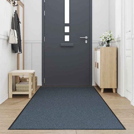 Vidaxl deurmat 115x300 cm blauw