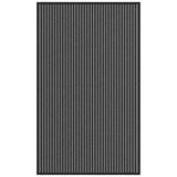 Vidaxl deurmat 90x150 cm gestreept 90x150 cm zwart en grijs