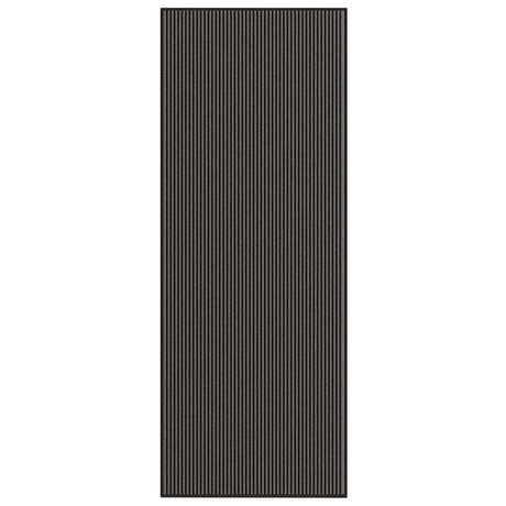 Vidaxl deurmat 115x300 cm gestreept zwart en grijs