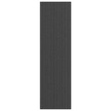 Vidaxl deurmat 115x400 cm gestreept 115x400 cm zwart en grijs
