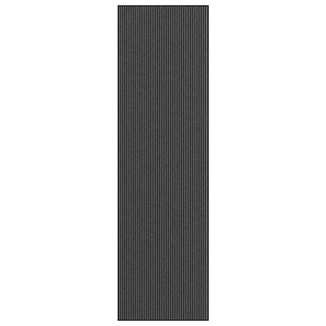 Vidaxl deurmat 115x400 cm gestreept 115x400 cm zwart en grijs