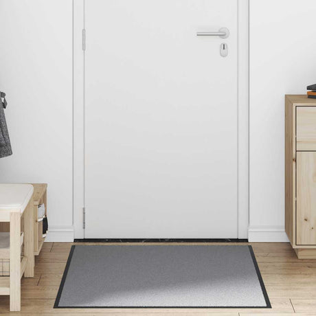 Vidaxl deurmat 90x150 cm grijs