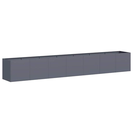 Vidaxl plantenbak 280x40x40 cm koudgewalst staal antracietkleurig