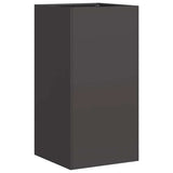 Vidaxl plantenbak 40x40x80 cm koudgewalst staal zwart