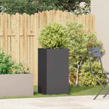 Vidaxl plantenbak 40x40x80 cm koudgewalst staal zwart