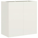 Vidaxl plantenbak 40x40x80 cm koudgewalst staal wit