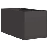Vidaxl plantenbak 40x80x40 cm koudgewalst staal zwart