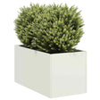 Vidaxl plantenbak 40x80x40 cm koudgewalst staal wit