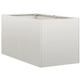 Vidaxl plantenbak 40x80x40 cm roestvrij staal