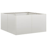 Vidaxl plantenbak 80x80x40 cm roestvrij staal
