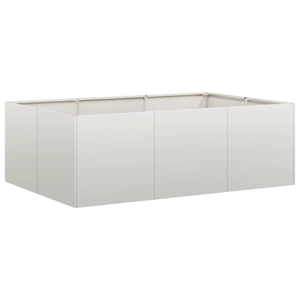 Vidaxl plantenbak 120x80x40 cm roestvrij staal