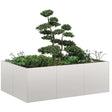 Vidaxl plantenbak 120x80x40 cm roestvrij staal