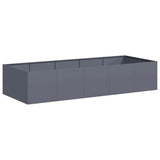 Vidaxl plantenbak 200x80x40 cm staal antracietkleurig