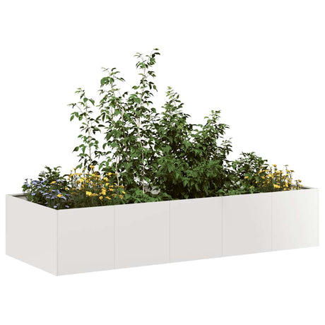 Vidaxl plantenbak 200x80x40 cm roestvrij staal