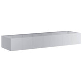 Vidaxl plantenbak 280x80x40 cm gegalvaniseerd staal