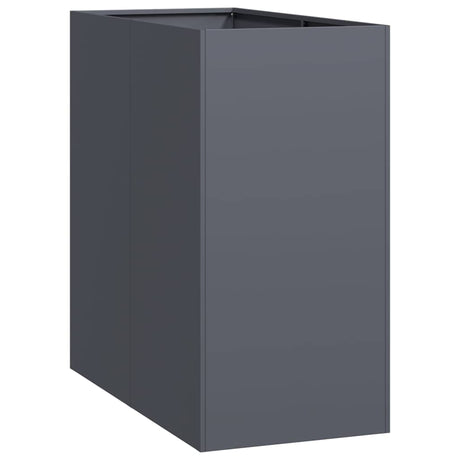 Vidaxl plantenbak 40x80x80 cm staal antracietkleurig