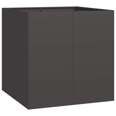 Vidaxl plantenbak 80x80x80 cm staal zwart