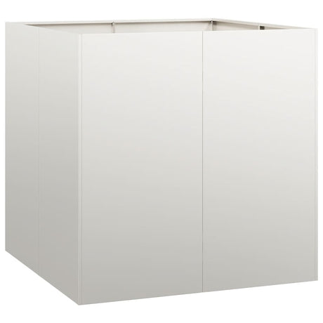 Vidaxl plantenbak 80x80x80 cm roestvrij staal