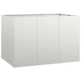 Vidaxl plantenbak 120x80x80 cm roestvrij staal