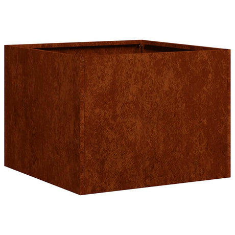 Vidaxl plantenbak roestig 40x40x30 cm weervast staal