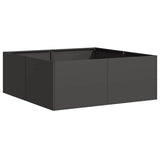 Vidaxl plantenbak 80x80x30 cm staal zwart