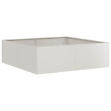 Vidaxl plantenbak 100x100x30 cm roestvrij staal