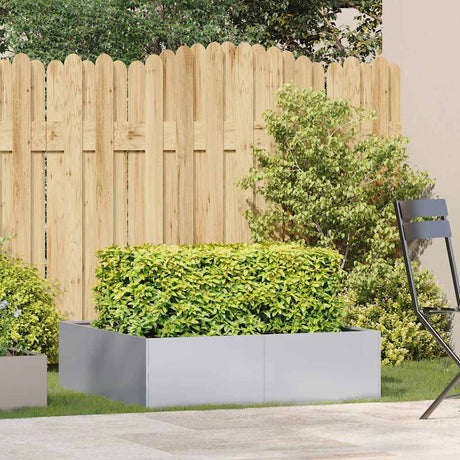Vidaxl plantenbak 100x100x30 cm gegalvaniseerd staal