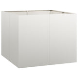 Vidaxl plantenbak 100x100x80 cm roestvrij staal