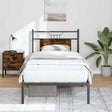 Vidaxl bedframe zonder matras hout gerookt eikenkleurig 90x190 cm