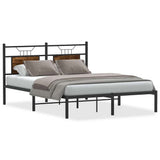 Vidaxl bedframe zonder matras hout gerookt eikenkleurig 140x190 cm