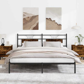 Vidaxl bedframe zonder matras 183x213 cm spaanplaat gerookt eiken