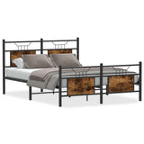 Vidaxl bedframe zonder matras hout gerookt eikenkleurig 140x200 cm