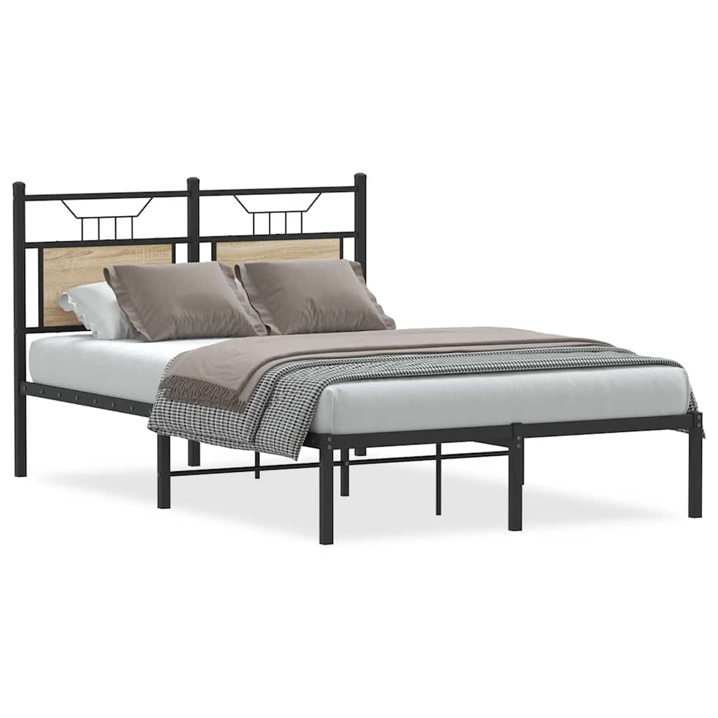 Vidaxl bedframe zonder matras hout sonoma eikenkleurig 120x200 cm