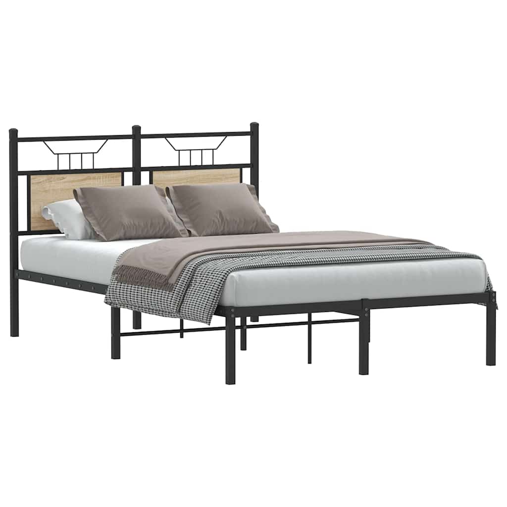 Vidaxl bedframe zonder matras hout sonoma eikenkleurig 120x200 cm
