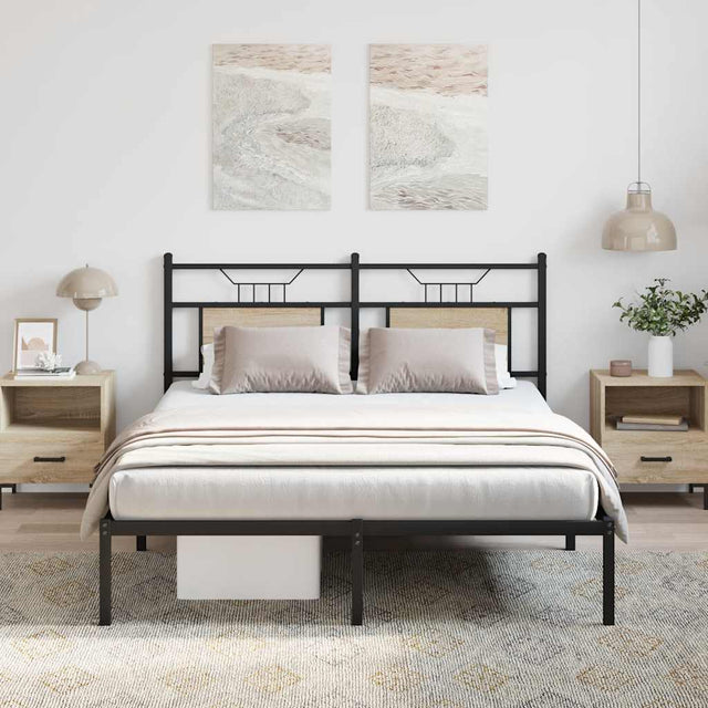 Vidaxl bedframe zonder matras hout sonoma eikenkleurig 140x190 cm