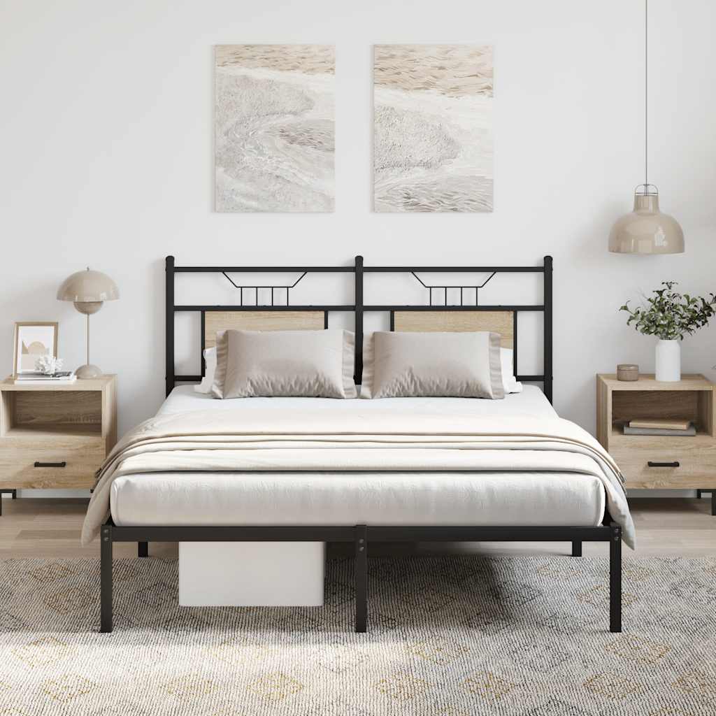 Vidaxl bedframe zonder matras hout sonoma eikenkleurig 150x200 cm